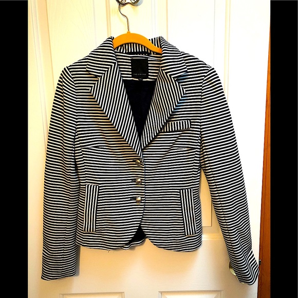 The Limited navy and white striped jacket - Picture 1 of 4